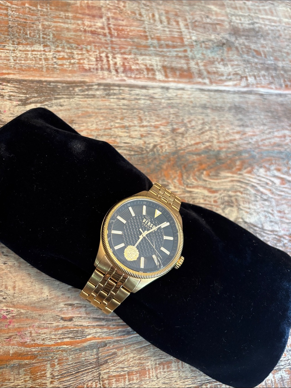 Versus Versace Gold and Black Men's Bracelet Watch